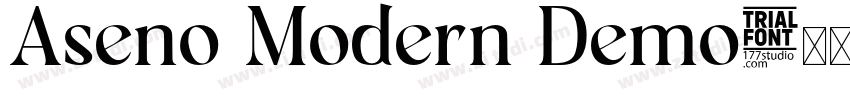 Aseno Modern Demo字体转换